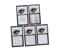 5 Feuilles Autocollants de Auto Adhésifs de Joyaux pour Fêtes Concerts et Designs Éblouissants Faciles à Appliquer Idéaux pour Halloween et Événements Festifs