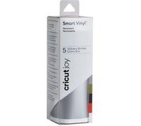 5 feuilles de vinyle permanent Cricut doré, argenté, rouge et blanc - 30,4 x 13,9 cm Multicolore G