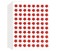 5 Feuilles Gommettes Autocollantes, 4000 Stickers Autocollants pour Enfants, Motif de Petites Fleurs Rouges, pour Scrapbooking Activités Manuelles Photo Cadeau Récompenser