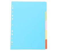5 Feuilles Intercalaires de Classeur en Papier, 5 A4 | Séparation Claire et Navigation Rapide, pour Cahiers, Classeurs à Anneaux, Notes de Recherche et Cours