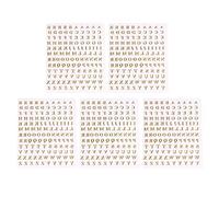5 feuilles lettre autocollants Alphabet autocollant métal anglais lettres autocollants époxy résine moule remplissages décorations résine fournitures Kit
