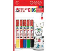5 Feutres Porcelaine Et Verre Kids