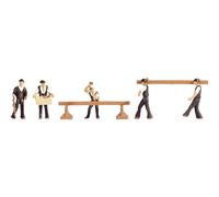 5 figurines de charpentiers NOCH H0 15051