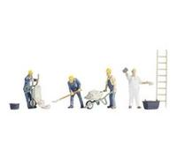 5 figurines de maçon H0 15055 G
