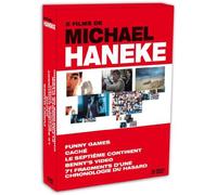 Funny Games - Caché - Le Septième Continent - Benny's Video - 71 fragments d'une chronologie du hasard - Coffret https://www.fnac.com/a2476053/Funny-Games-Cache-Le-Septieme-Continent-Benny-s-Video-71-fragments-d-une-chronologie-du-hasard-Coffret-DVD-Zone-2?oref=60d90641-62e2-0fde-96dc-04bb21d754d3