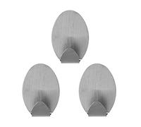 Clean House - Lot de 3 Crochets pour Chiffons Adhésifs 5cm Gris Gris G