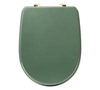 5 five simply smart 5five - Abattant WC Duo en Bois, Charnières en Zinc, L 36 x P 49 cm - pour Toilettes, Salle de Bain