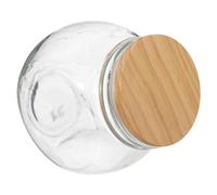 5 five simply smart 5five - bocal verre à bonbons couvercle bois 650ml