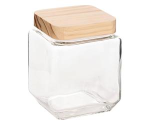 5 five simply smart 5five - bocal verre carré couvercle pin pin 1,25l