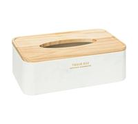 5 five simply smart 5five - boîte à mouchoirs léa blanc effet marbre