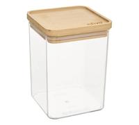 5 five simply smart 5five - boîte de conservation carrée avec couvercle en bambou eske 1l transparent