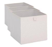 5 five simply smart 5five - boîte de rangement mix 'n' modul bouclette blanc 31x31cm (Lot de 3)