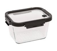 5 five simply smart 5Five - Boîte en Verre CLIPEATPLUS Transparente en Verre Borosilicate - 1,8l - 22x12,2x16,7cm - Conservation, Rangement Alimentaire, Cuisine