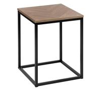 5five Table d'appoint H50 carrée Chevrons Noir