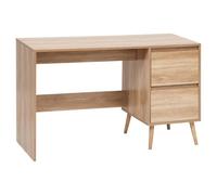 5 five simply smart 5Five - Bureau ABANA Beige - 120x48x75cm - Meuble Fonctionnel pour Chambre, Bureau, Salon, Mobilier Design et Pratique