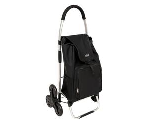 5 five simply smart 5five - Chariot de Course Pliable Noir 6 Roues 36l
