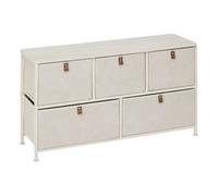 5five – Commode basse Tissa – 5 tiroirs – Beige