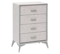 5 five simply smart 5Five - Commode Granite Gris - 4 Tiroirs - 64x39x90,5cm - Meuble de Rangement Fonctionnel, Organisation Chambre, Mobilier Design et Pratique