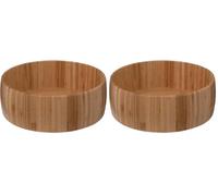 5 five simply smart 5five - Corbeille à Fruits Ronde en Bambou 29 x 10 cm - Panier, Saladier, Centre de Table - Pour Cuisine (Lot de 2)