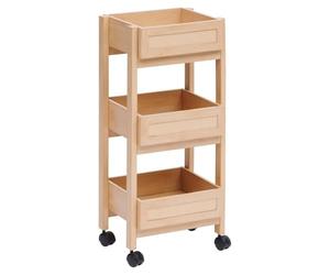 5 five simply smart 5Five - Desserte Cane Beige - 39,6x30x85,5cm - Chariot de Rangement pour Cuisine, Chambre, Salle de Bain, Rangement et Optimisation