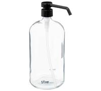 Five Gloves Distributeur de savon Pompe 1 L Transparent