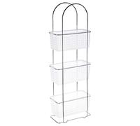 FIVE Simply Smart - Étagère en Métal 3 Paniers 84cm Argent Blanc G