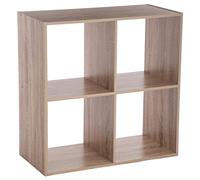 5five Étagère 4 cases Mix'n Modul – Effet chêne naturel, forme cube