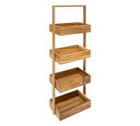 5 five simply smart 5five - étagère blackacia 4 Niveaux 88x26cm en Acacia