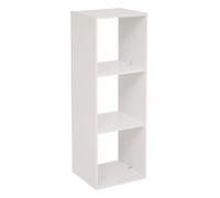 5 five simply smart 5five - Étagère Colonne Mix'N'Modul Blanche - 3 Cases, L 34,5 x P 32 x H 100,5 cm - Meuble de Rangement pour Salon, Chambre, Bureau