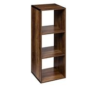 5five Étagère colonne Mix'n'Modul effet bois foncé 3 niveaux H 100,5 cm Salon/Chambre/Bureau