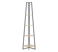 Etagère d'angle 5 niveaux bois et métal Aliaj 5five Beige G