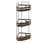5 five simply smart 5five - étagère de Douche d'angle blackacia 3 Niveaux en Acacia