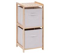 5 five simply smart 5Five - Etagère Tidy Box Beige en Bambou - 35x33x78,4cm - Organisation Maison, Accessoire Salon Chambre Bureau
