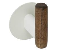 5 five simply smart 5five - Lot de 2 patères adhésives Cassie Beige et Bois