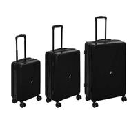 5 five simply smart 5Five - Lot de 3 Valises Rigides ABS à roulettes pour Soute Noir - Set de Bagages de Voyage 8 roulettes 360°, Serrure TSA,
