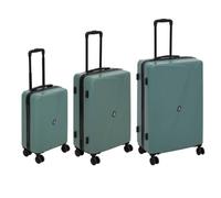 5 five simply smart 5Five - Lot de 3 Valises Rigides ABS à roulettes pour Soute Vert - Set de Bagages de Voyage 8 roulettes 360°, Serrure TSA,
