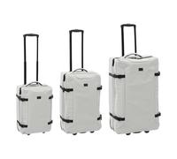5 five simply smart 5Five - Lot de 3 Valises Souples à roulettes pour Soute Beige - Set de Bagages de Voyage roulettes 360°, Serrure TSA,