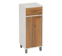 5 five simply smart 5five - Meuble Bas 1 Porte 2 Niveaux Come Bois et Effet marbre