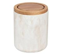 JJA Poubelle de table Côme effet travertin 1,5 L Beige