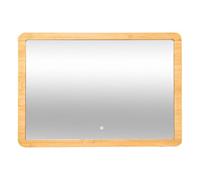 5 five simply smart 5five - Miroir rectangulaire Angle à LED 66x47cm Bambou
