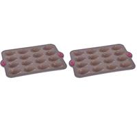 5 five simply smart 5five - moule 16 madeleines silicone (Lot de 2)