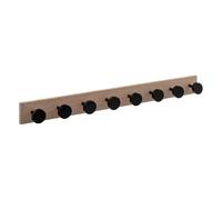 5 five simply smart 5five - patère en pin, 8 têtes noir