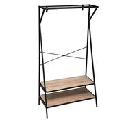 5 five simply smart 5five - penderie 2 étagères jano noir