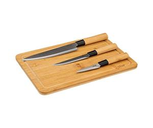 5 five simply smart 5five - planche à découper et couteaux black bambou