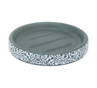 5 five simply smart 5Five - Porte Savon ARBORIA Vert en Dolomite - 11x11x2cm - Accessoire de Salle de Bain, WC, Cuisine, pour Savon en Pain