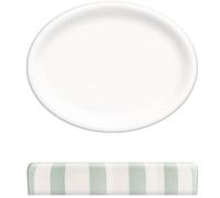 5 five simply smart 5five - Porte-Savon strio Rayures Vert céladon h3cm