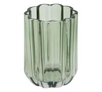 5 five simply smart 5Five - Pot à Brosse à Dents FLOREA en Verre - 7,6x7,6x10,7cm - Verre de Salle de Bain