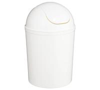 Paris Prix Poubelle de salle de bain Essential 7 L Ø19,5 x H33 cm Blanc