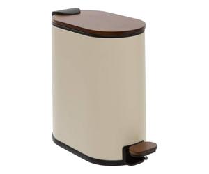 5 five simply smart 5five - Poubelle argileo Ovale 5l Beige