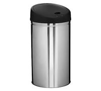 5 five simply smart 5five - Poubelle Ronde de Cuisine en Inox 42 Litres Sensor Ouverture et Fermeture Automatique